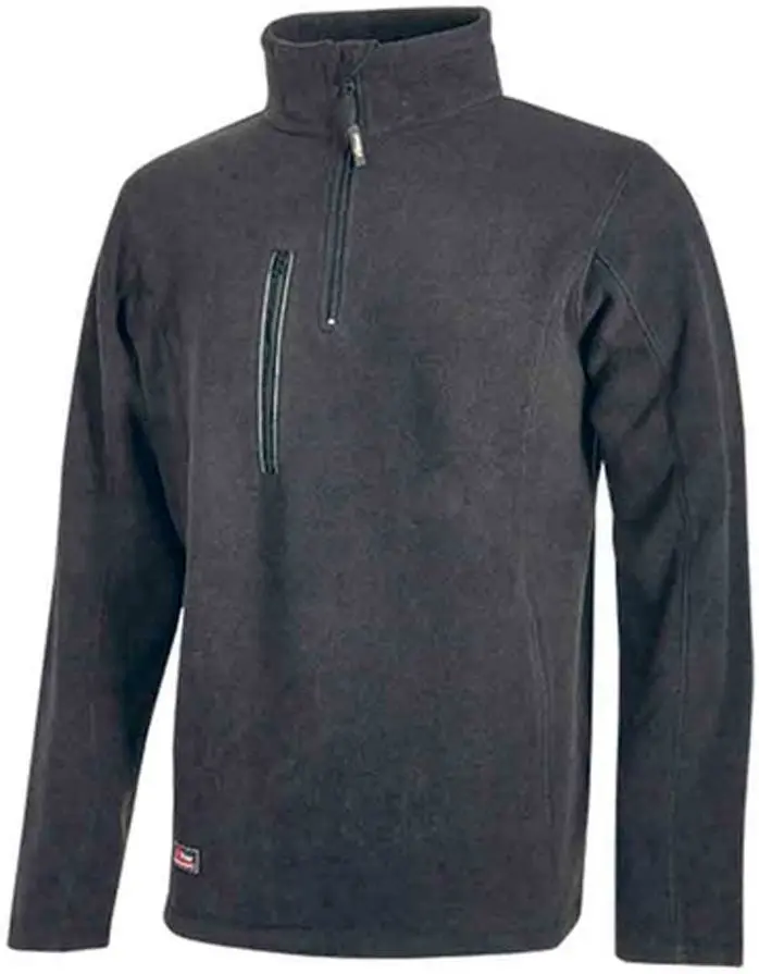 Produktfoto 1 von UPower BERING Herren Sweatshirt, 100 % Polyester Grau Reißverschluss, Größe 4XL