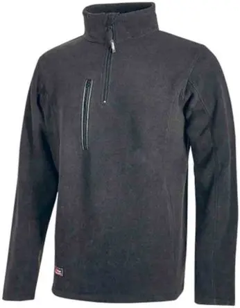 Produktfoto 1 von UPower BERING Herren Sweatshirt, 100 % Polyester Grau Reißverschluss, Größe 4XL
