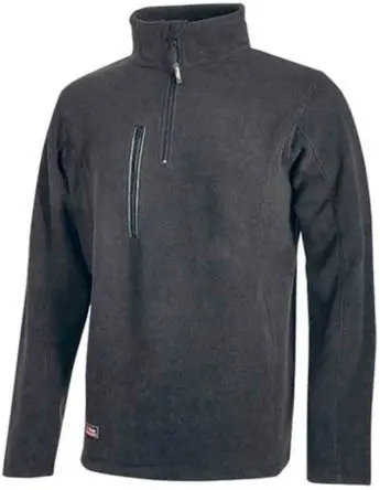 Produktfoto 1 von UPower BERING Herren Sweatshirt, 100 % Polyester Grau Reißverschluss, Größe S