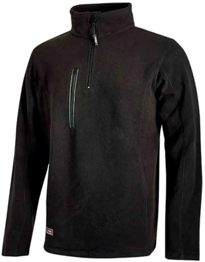 Produktfoto 1 von UPower BERING Herren Sweatshirt, 100 % Polyester Schwarz, Größe 4XL