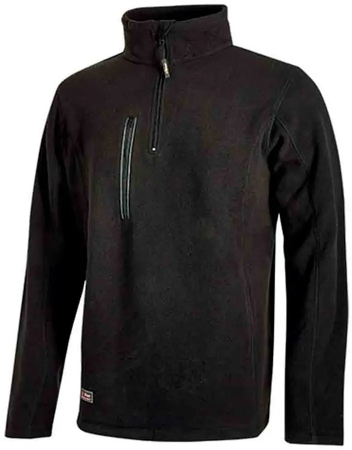Produktfoto 1 von UPower BERING Herren Sweatshirt, 100 % Polyester Schwarz, Größe S