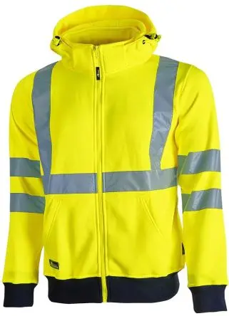 Produktfoto 1 von UPower MELODY Unisex Sweatshirt, 100 % Polyester Gelb Reißverschluss, Größe 3XL