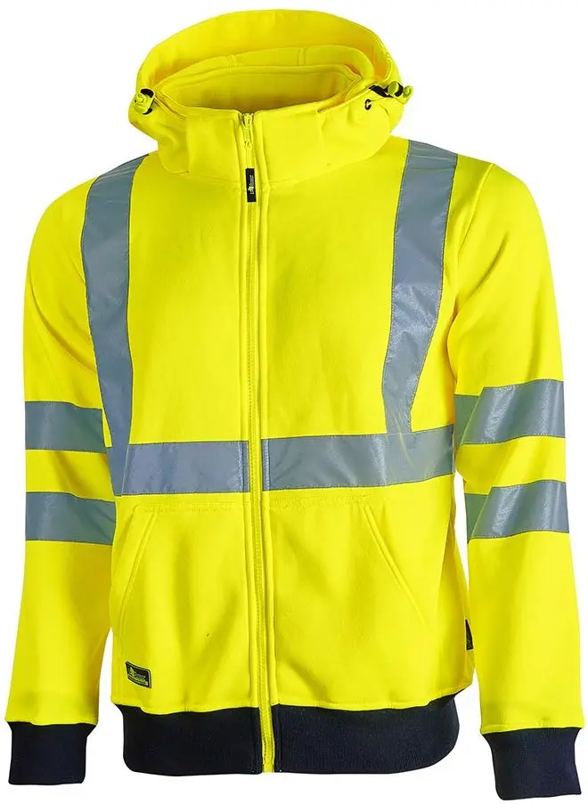 Produktfoto 1 von UPower MELODY Unisex Sweatshirt, 100 % Polyester Gelb Reißverschluss, Größe S