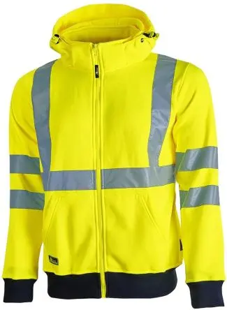 Produktfoto 1 von UPower MELODY Unisex Sweatshirt, 100 % Polyester Gelb Reißverschluss, Größe S