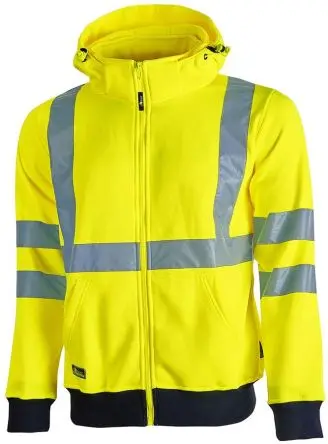 Produktfoto 1 von UPower MELODY Unisex Sweatshirt, 100 % Polyester Gelb Reißverschluss, Größe XL