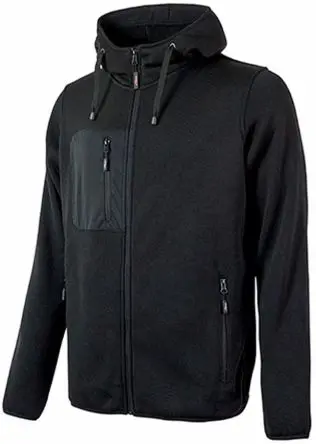 Produktfoto 1 von UPower RAINBOW Unisex Sweatshirt, 100 % Polyester Schwarz Reißverschluss, Größe 3XL
