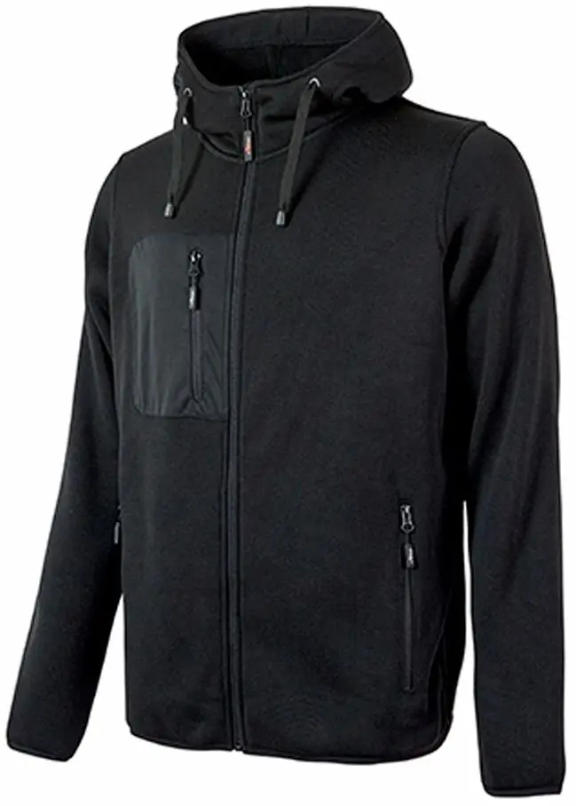 Produktfoto 1 von UPower RAINBOW Unisex Sweatshirt, 100 % Polyester Schwarz Reißverschluss, Größe 4XL