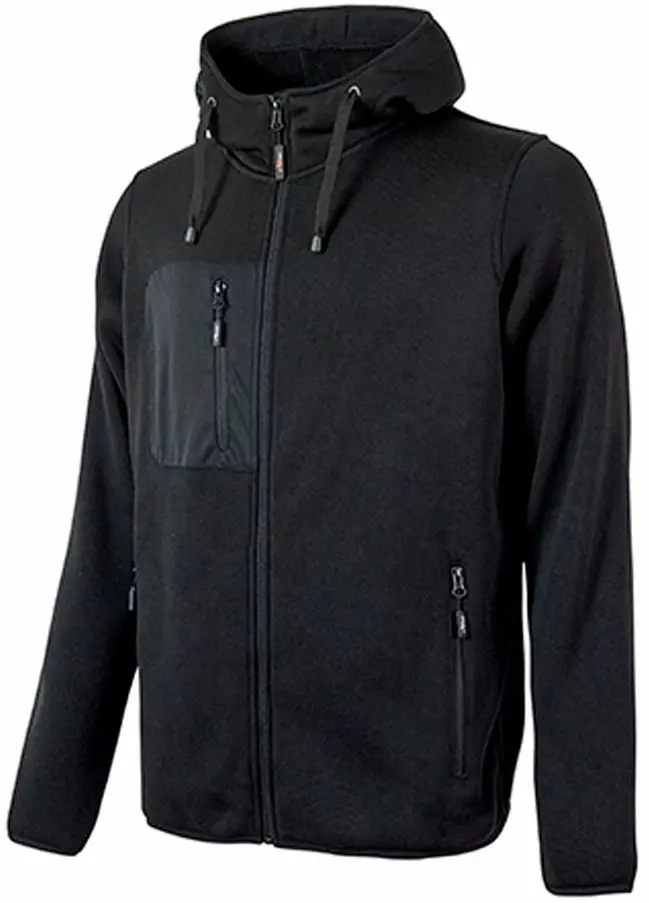 Produktfoto 1 von UPower RAINBOW Unisex Sweatshirt, 100 % Polyester Schwarz Reißverschluss, Größe L