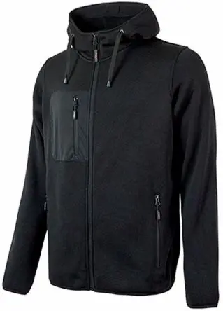 Produktfoto 1 von UPower RAINBOW Unisex Sweatshirt, 100 % Polyester Schwarz Reißverschluss, Größe L