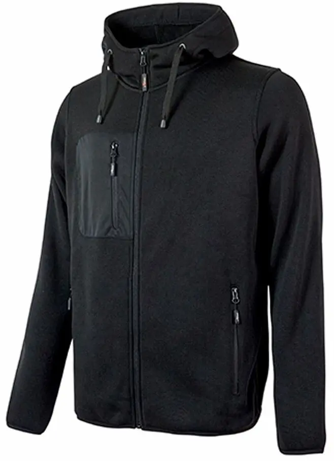 Produktfoto 1 von UPower RAINBOW Unisex Sweatshirt, 100 % Polyester Schwarz Reißverschluss, Größe M