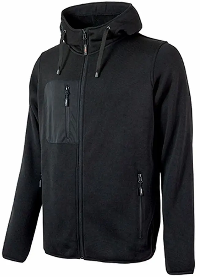 Produktfoto 1 von UPower RAINBOW Unisex Sweatshirt, 100 % Polyester Schwarz Reißverschluss, Größe S