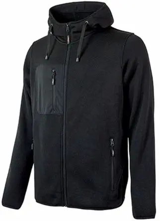 Produktfoto 1 von UPower RAINBOW Unisex Sweatshirt, 100 % Polyester Schwarz Reißverschluss, Größe S