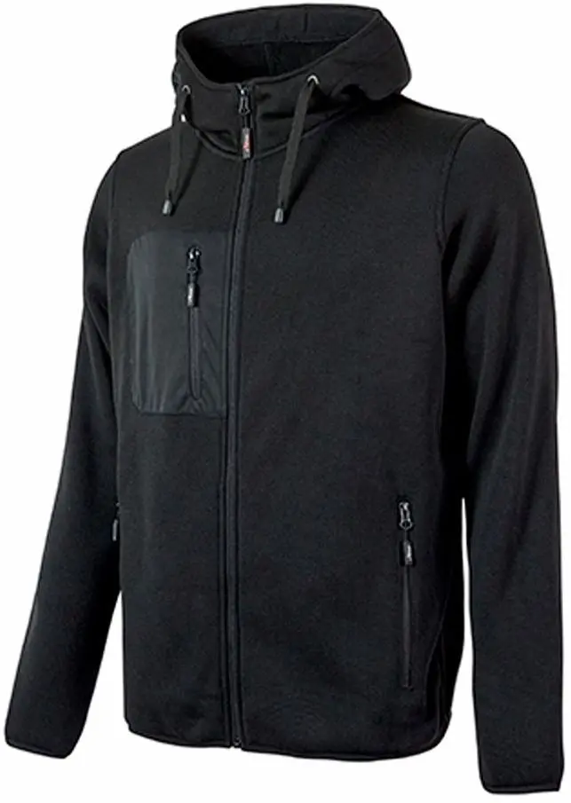 Produktfoto 1 von UPower RAINBOW Unisex Sweatshirt, 100 % Polyester Schwarz Reißverschluss, Größe XL