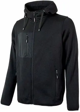 Produktfoto 1 von UPower RAINBOW Unisex Sweatshirt, 100 % Polyester Schwarz Reißverschluss, Größe XL