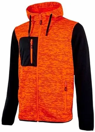 Produktfoto 1 von UPower RAINBOW Unisex Sweatshirt, 100 % Polyester Orange Reißverschluss, Größe 2XL