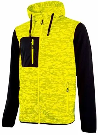 Produktfoto 1 von UPower RAINBOW Unisex Sweatshirt, 100 % Polyester Gelb Reißverschluss, Größe 4XL