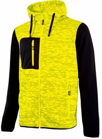 Produktfoto 1 von UPower RAINBOW Unisex Sweatshirt, 100 % Polyester Gelb Reißverschluss, Größe S