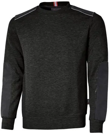 Produktfoto 1 von UPower RYKE Unisex Fleece-Jacke, 70 % Baumwolle, 30 % Polyester Schwarz, Größe 3XL