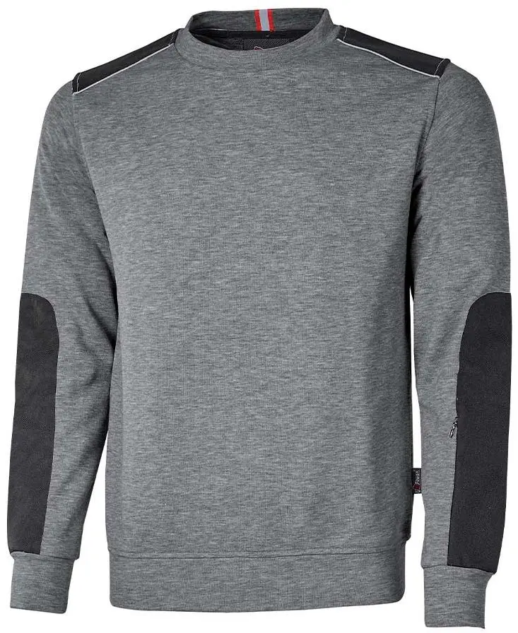 UPower RYKE Unisex Fleece-Jacke, 30 % Polyester, 70 % Baumwolle Meteoritengrau, Größe 3XL