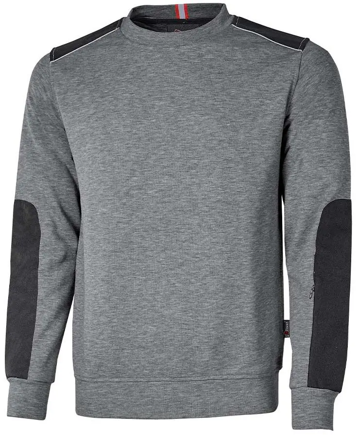 Produktfoto 1 von UPower RYKE Unisex Fleece-Jacke, 70 % Baumwolle, 30 % Polyester Meteoritengrau, Größe 4XL