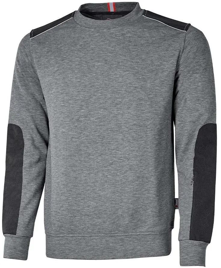 Produktfoto 1 von UPower RYKE Unisex Fleece-Jacke, 70 % Baumwolle, 30 % Polyester Meteoritengrau, Größe L