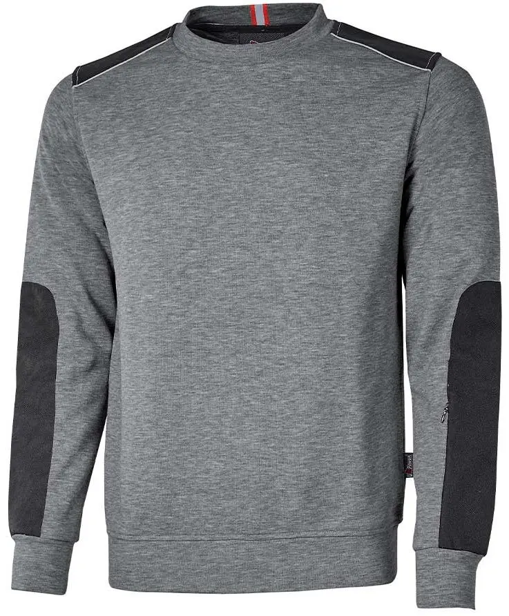 Produktfoto 1 von UPower RYKE Unisex Fleece-Jacke, 30 % Polyester, 70 % Baumwolle Meteoritengrau, Größe S