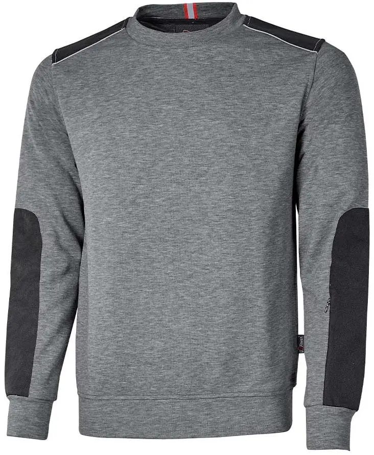 Produktfoto 1 von UPower RYKE Unisex Fleece-Jacke, 70 % Baumwolle, 30 % Polyester Meteoritengrau, Größe XL