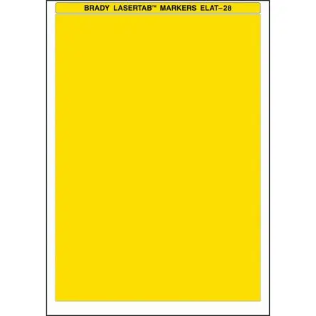 Produktfoto 1 von Brady Etikette auf Rolle B. 210 mm für Laserdrucker 25 Pro Rolle auf Gelb Gelb Polyester