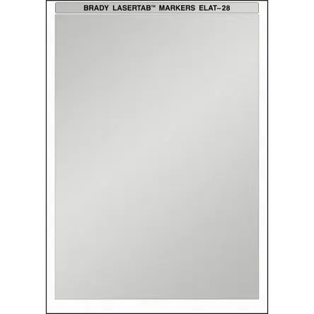 Produktfoto 1 von Brady Etikette auf Rolle B. 210 mm für Laserdrucker 25 Pro Rolle auf Silber Silber Metallisiertes Polyester