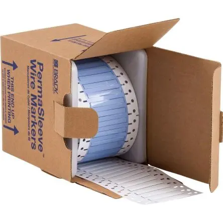 Produktfoto 1 von Brady PermaSleeve Kabelbinder Weiß Polyolefin, Kabel ø 5.97 mm, Länge 50.8mm