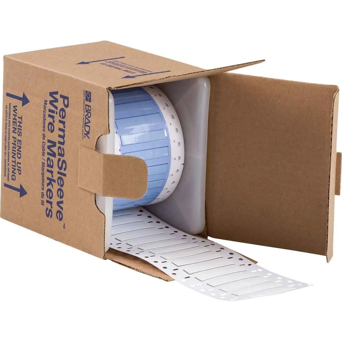 Produktfoto 1 von Brady PermaSleeve Kabelschlauch Weiß Schwer entflammbares Polyolefin, Länge 50.8mm