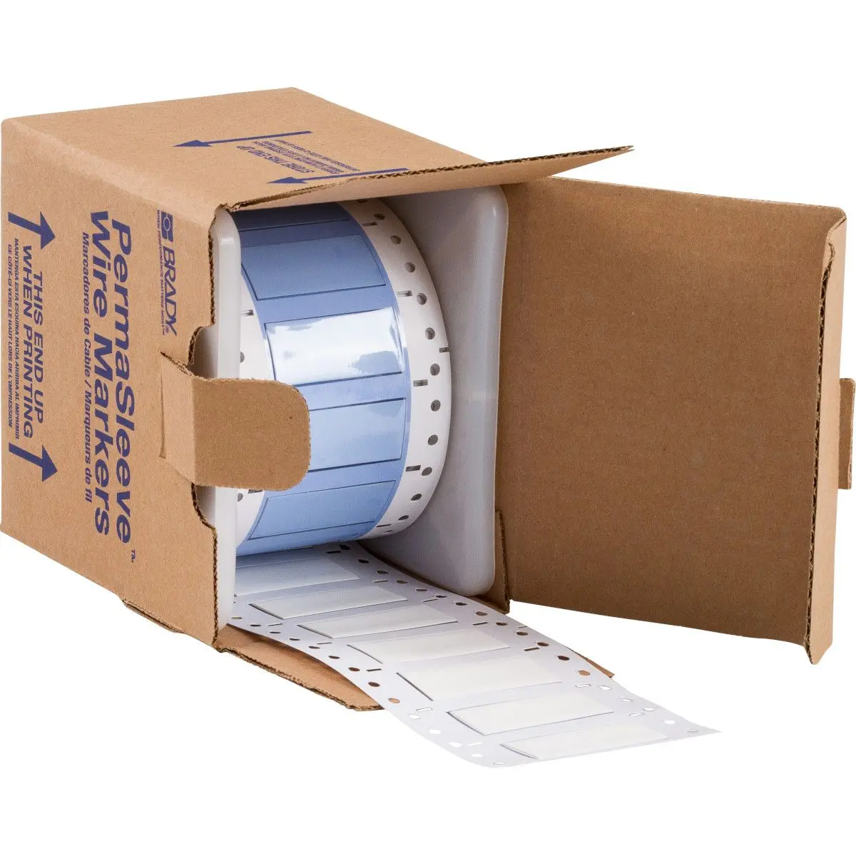 Produktfoto 1 von Brady PermaSleeve Kabelschlauch Weiß Schwer entflammbares Polyolefin, Länge 50.8mm
