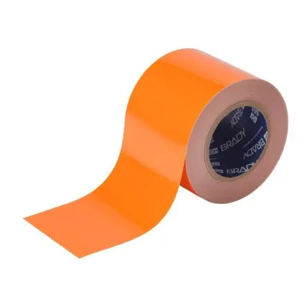 Produktfoto 1 von Brady Gummi Bodenmakierung Orange Typ Bodenmakierung, Stärke 0.2 mm, 101.6mm x 30.48 m