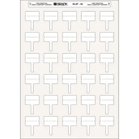 Brady Etikette auf Rolle B. 30 mm für Laserdrucker 750 Pro Rolle auf Weiß 10 mm Weiß Polypropylen