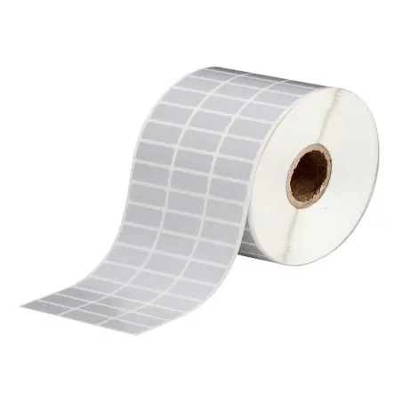 Brady Etikette auf Rolle B. 25.4 mm für BBP11 2500 Pro Rolle auf Silber Silber Beschichtet Metallisiertes Polyester