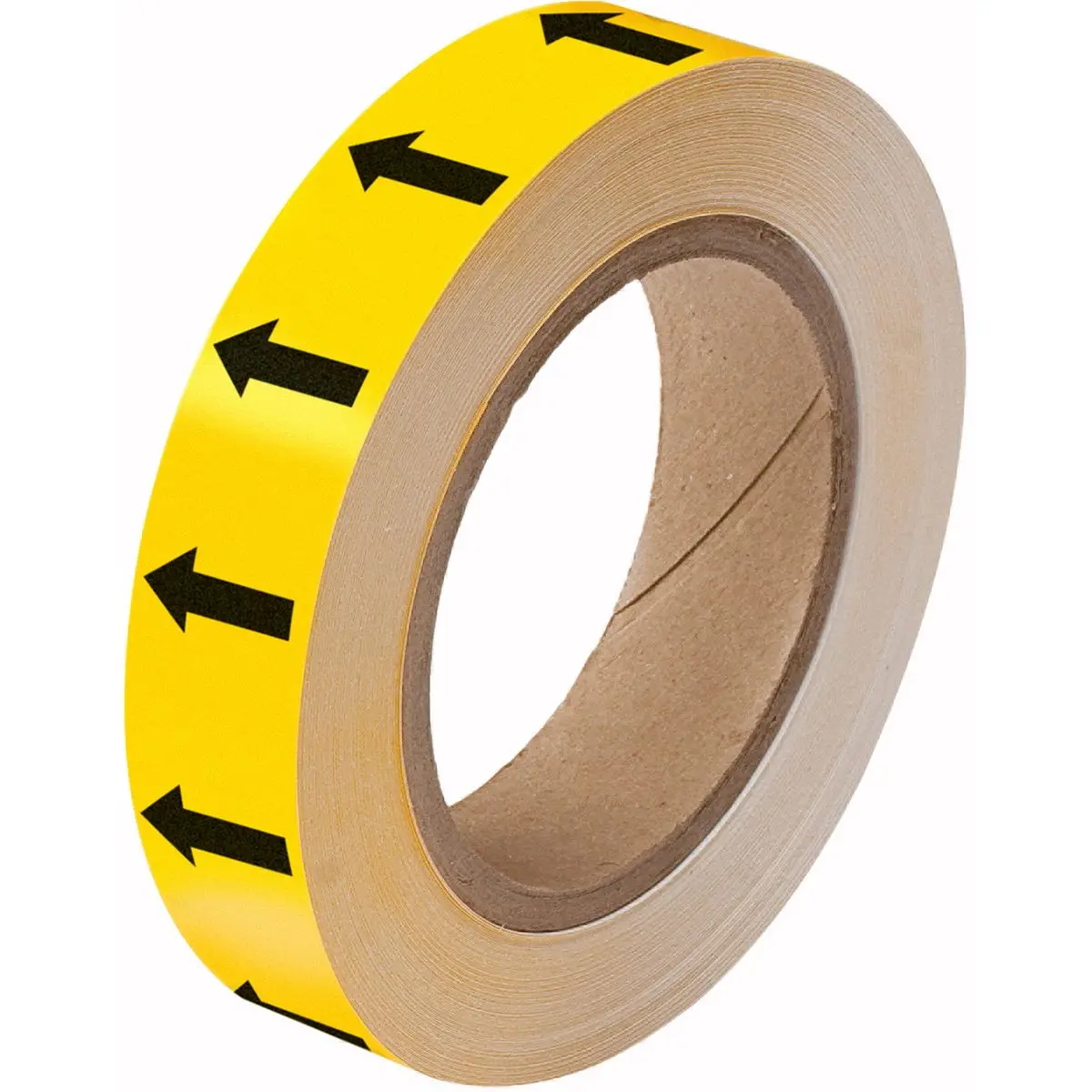 Produktfoto 1 von Brady Rohr-Markierungsband Schwarz, Gelb, 25 mm Pfeil x 33 m Polyester