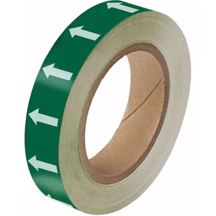 Produktfoto 1 von Brady Polyester Hochsichtbares Band, Weiß, Grün, 25mm x 33 m