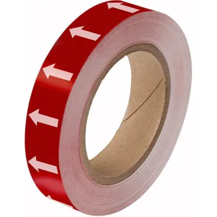 Produktfoto 1 von Brady Polyester Hochsichtbares Band, Rot, Weiß, 25mm x 33 m
