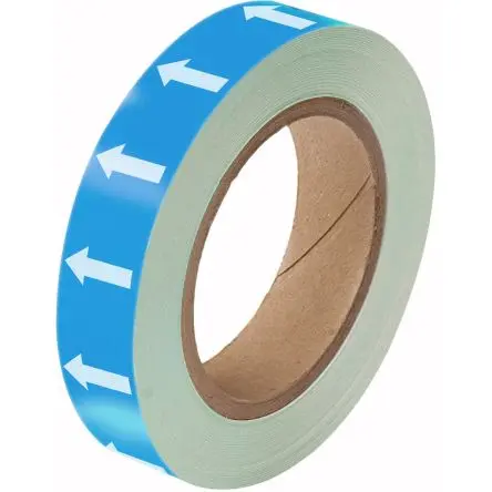 Produktfoto 1 von Brady Polyester Hochsichtbares Band, Weiß, Blau, 25mm x 33 m
