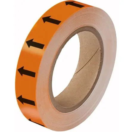Produktfoto 1 von Brady Polyester Hochsichtbares Band, Orange, Schwarz, 25mm x 33 m