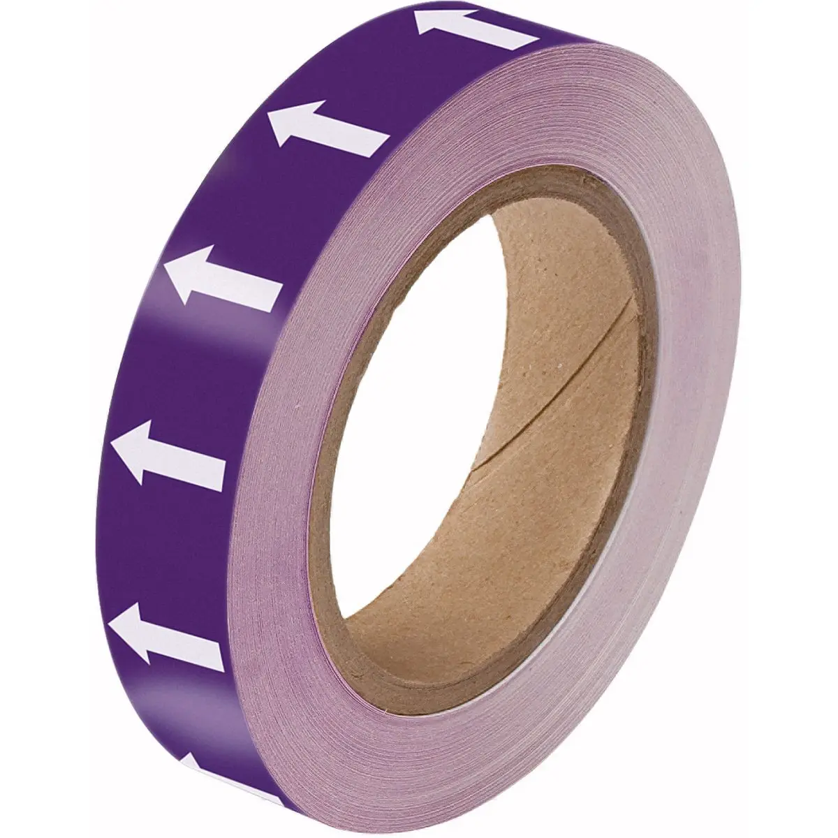 Produktfoto 1 von Brady Rohr-Markierungsband Violett, Weiß, 25 mm Pfeil x 33 m Polyester