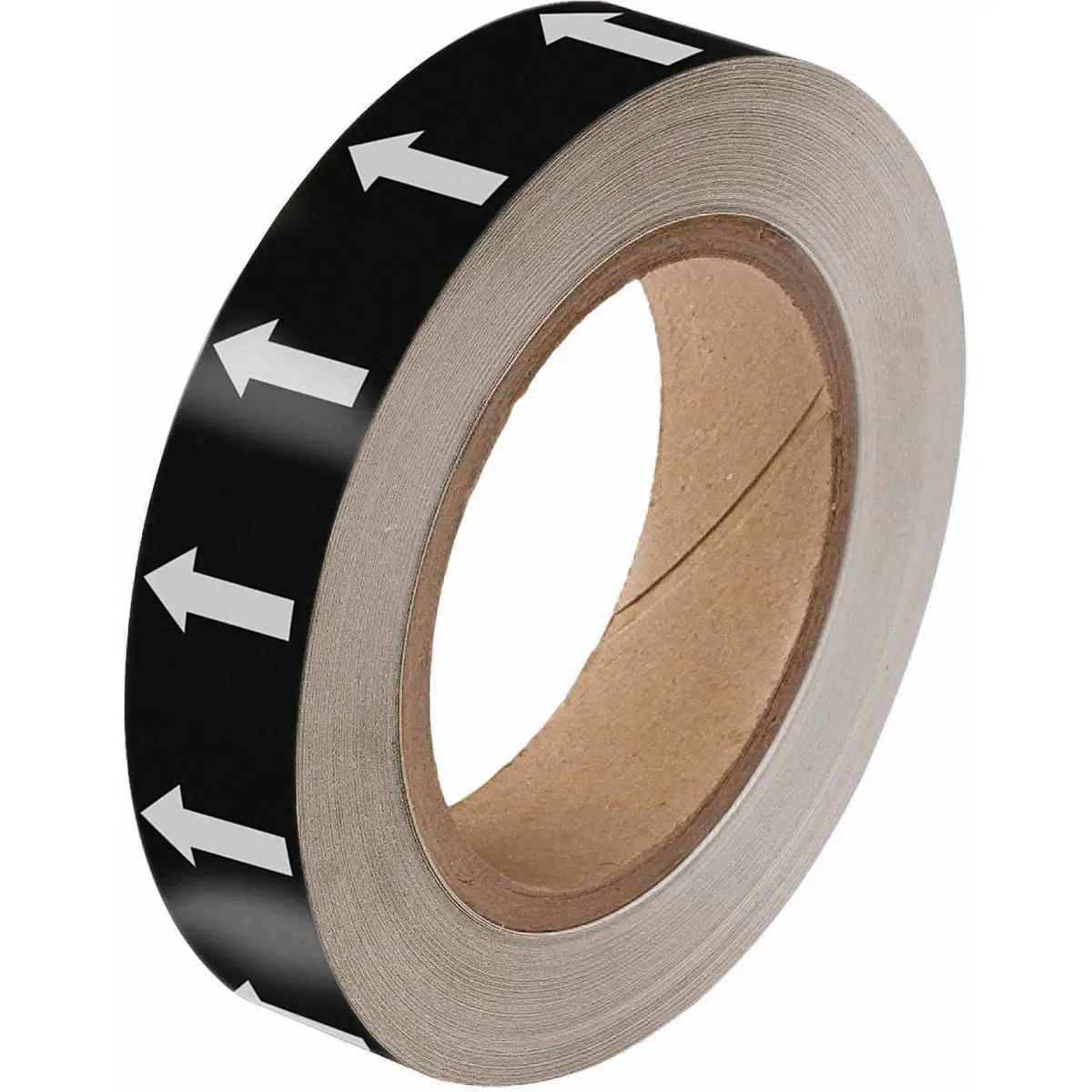Produktfoto 1 von Brady Polyester Hochsichtbares Band, Weiß, Schwarz, 25 mm x 33 m
