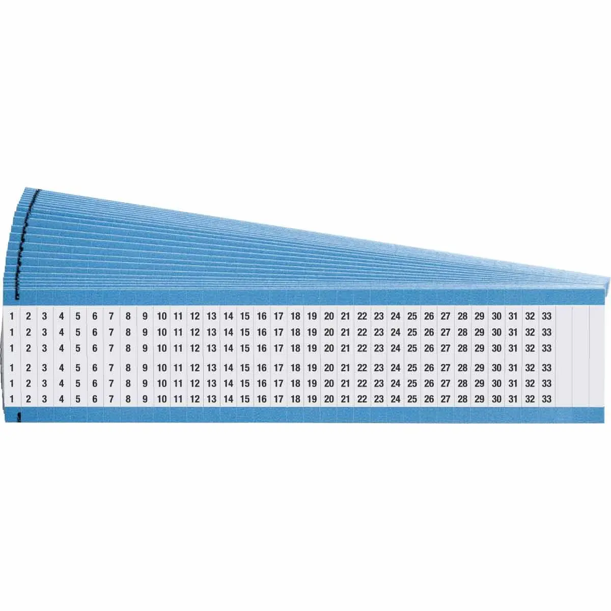 Produktfoto 1 von Brady 111 Kabeletiketten, Beschriftung: 12055, Schwarz, Weiß, 38.1 mm x 6.35 mm
