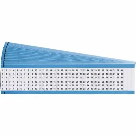 Produktfoto 1 von Brady 111 Kabeletiketten, Beschriftung: 12055, Schwarz, Weiß, 38.1 mm x 6.35mm