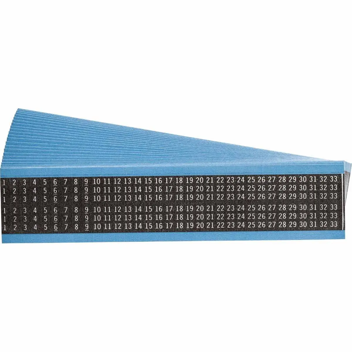 Produktfoto 1 von Brady 111 Kabeletiketten, Beschriftung: 12055, Weiß, Schwarz, 38.1 mm x 6.35 mm