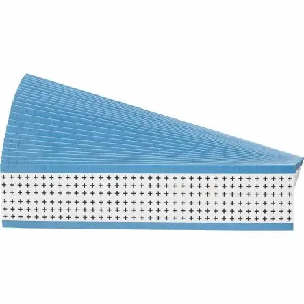 Produktfoto 1 von Brady 112 Kabeletiketten, Beschriftung: +, Weiß, Schwarz, 38.1 mm x 6.35mm