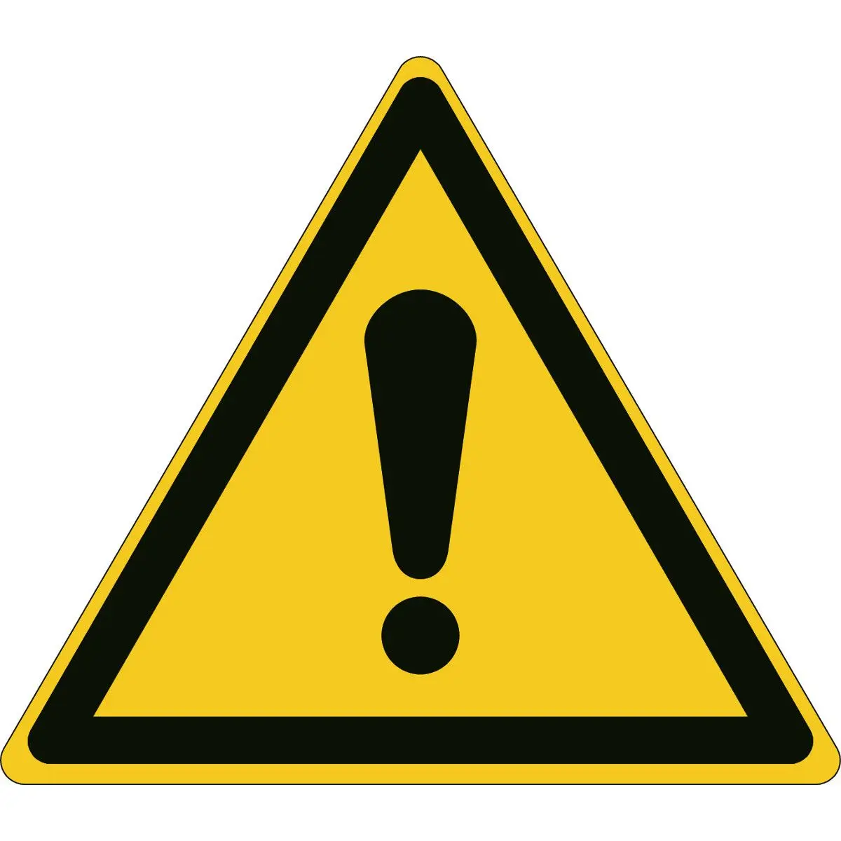 Brady Gefahren-Warnschild, Polyesterfilm Selbstklebend EMEA 'Allgemeine Warnung', 173 mm x 200 mm