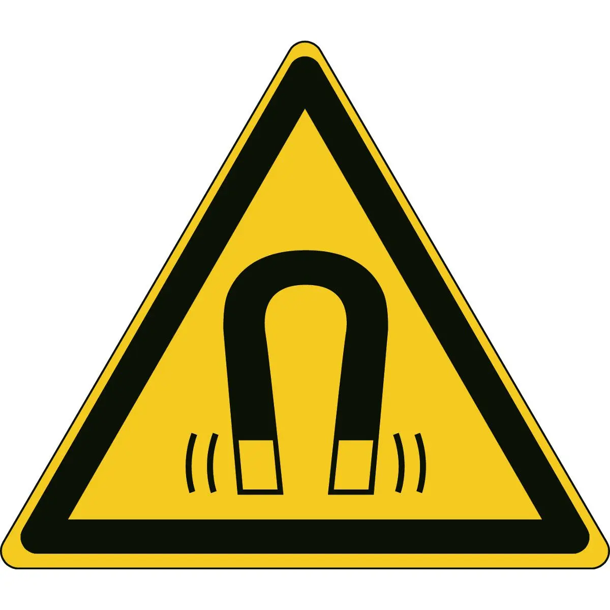 Produktfoto 1 von Brady Gefahren-Warnschild, Polypropylen Selbstklebend Englisch 'Magnetfeld', 173 mm x 200 mm