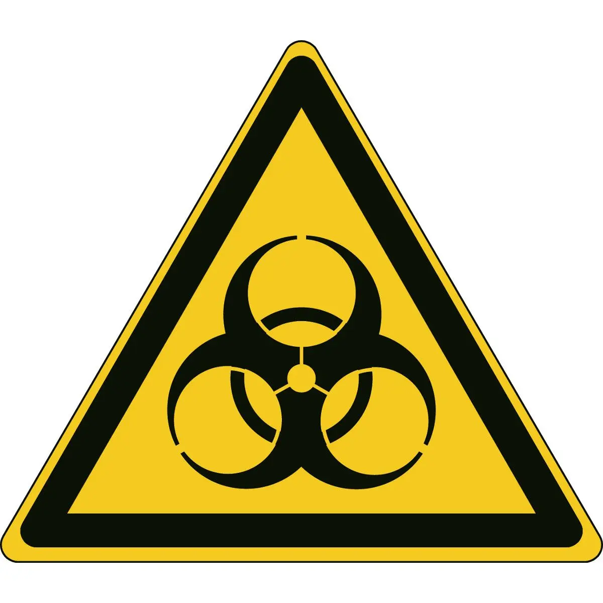 Produktfoto 1 von Brady Gefahren-Warnschild, Polyester Selbstklebend EMEA 'Biologische Gefahr', 173 mm x 200 mm