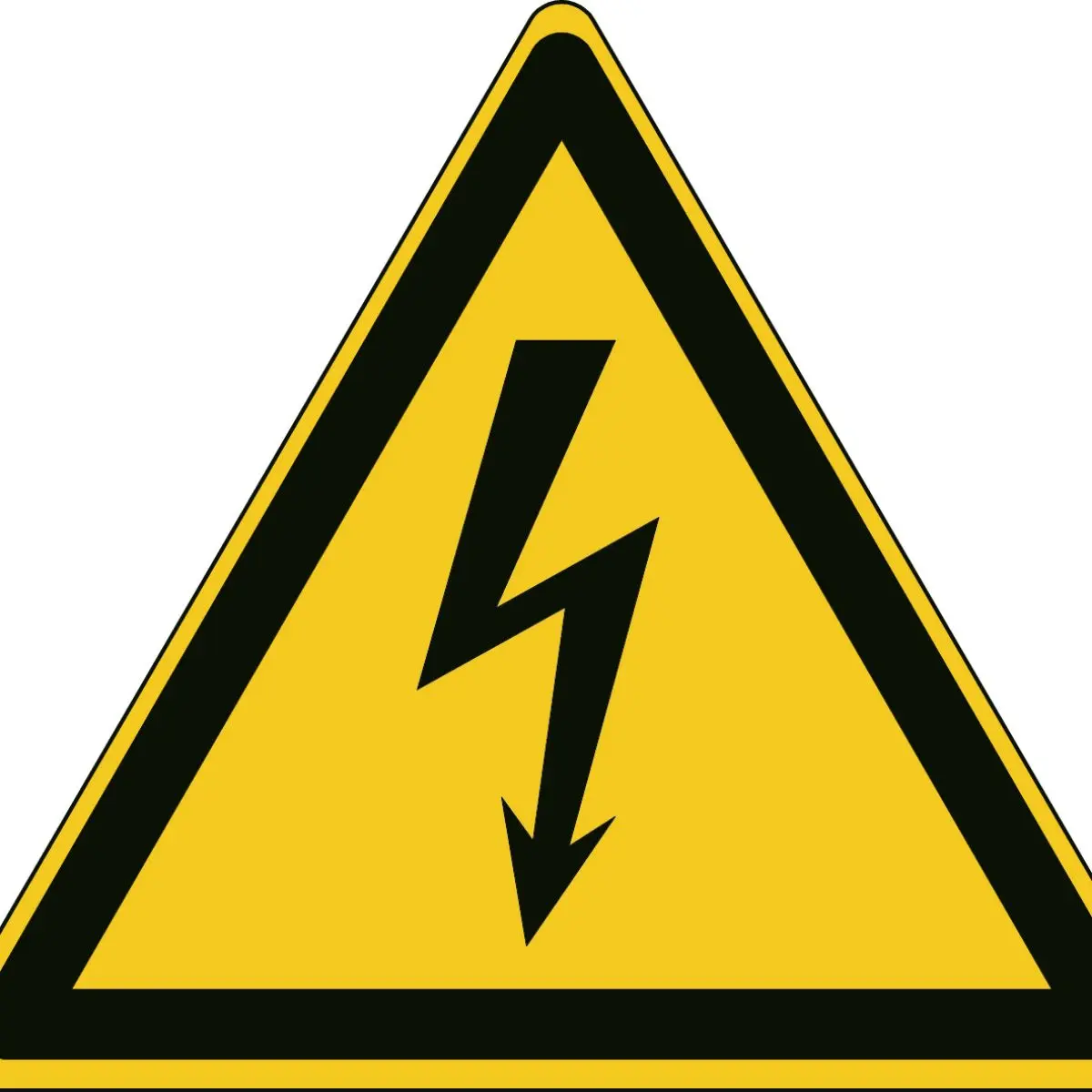 Produktfoto 1 von Brady Gefahren-Warnschild, Polyesterfilm Selbstklebend EMEA 'Gefahr: Elektrizität', 173 mm